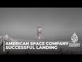 Back on the moon: US company celebrates South Pole landing