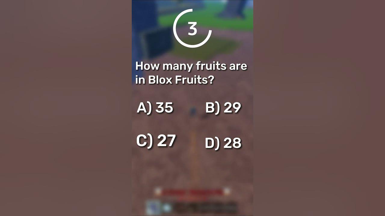 Um quiz simples sobre blox fruits