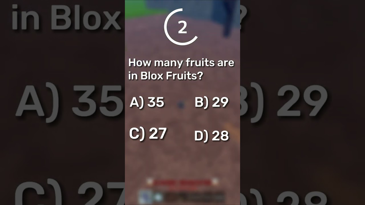 Quiz Hardcore de blox fruits