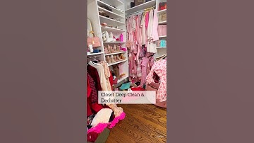 ASMR Satisfying Clean With Me 🫧 #clean #cleaningmotivation #asmr #closetorganization #declutter