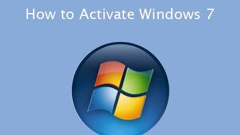 How To Activate Windows 7