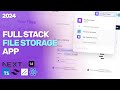 Build a file storage app with role based authorization nextjs shadcn typescript