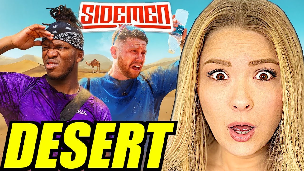 Americans React To SIDEMEN ABANDONED IN THE DESERT CHALLENGE