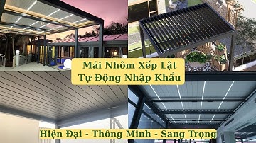 Mái Nhôm Xếp Lật Tự Động Thông Minh, Hiện Đại, Đẳng Cấp Cho Không Gian Sống | Mái Che Hoà Phát