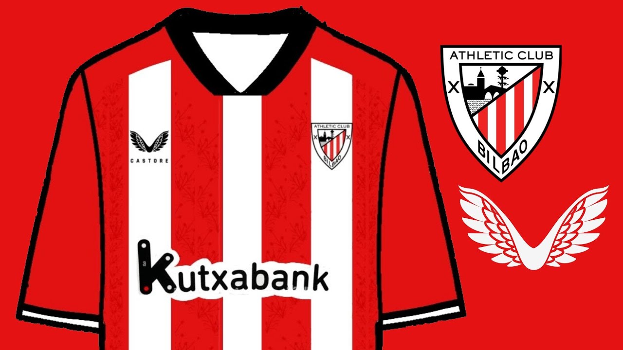 CAMISETA ATHLETIC CLUB DE BILBAO ADULTO 2023 2024 CASTORE 