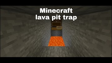 How to make a lava pit trap in Minecraft
