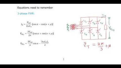S3 - Three phase rectifiers with source inductance