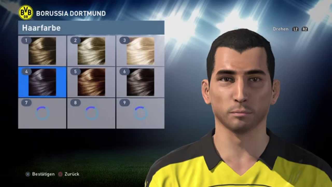 Pes 16 Face Build Henrikh Mkhitaryan Borussia Dortmund Youtube