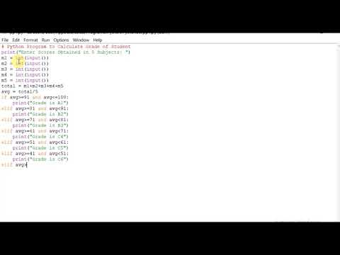 Python Program to Calculate Grade of Student