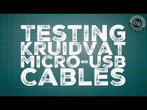 Dodgereviews - Testing micro-usb cables from Kruidvat
