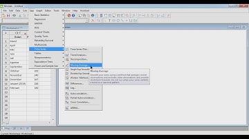 Time Series Moving Average (Minitab)