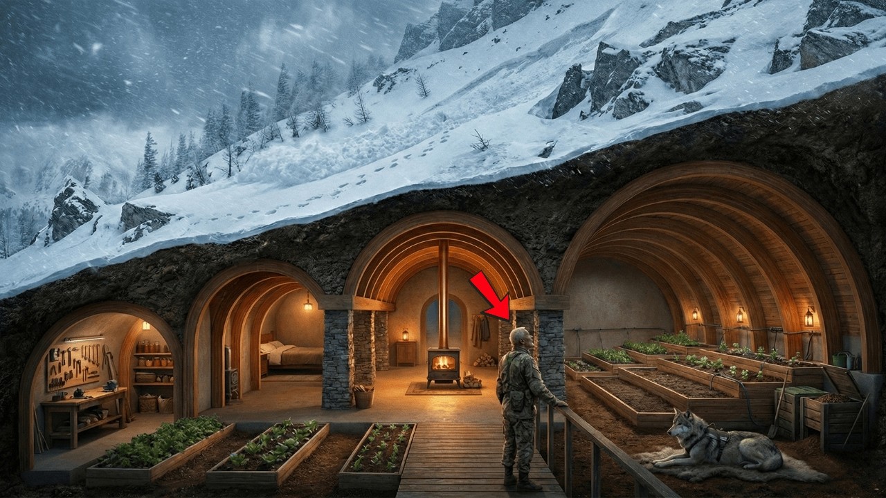 Ветеран и его волк — строя жизнь под землёй среди снежных бурь