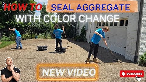 How to Seal Aggregate Driveway with a Color Change Sealant