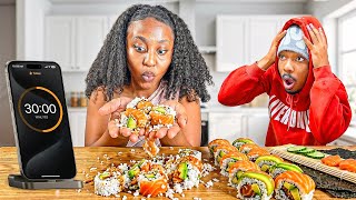 I Only Had 30 Minutes to Make Sushi… This Was Stressful 😭
