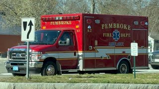 Pembroke ma fire dept Ambulance 2 leaving BI 