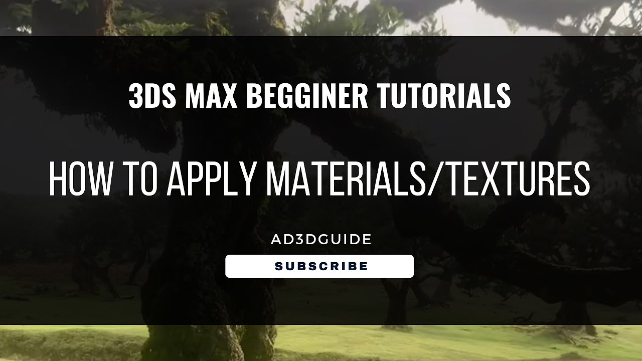 3Ds Max 2025 - Beginner Tutorial - How to apply materials/textures ...