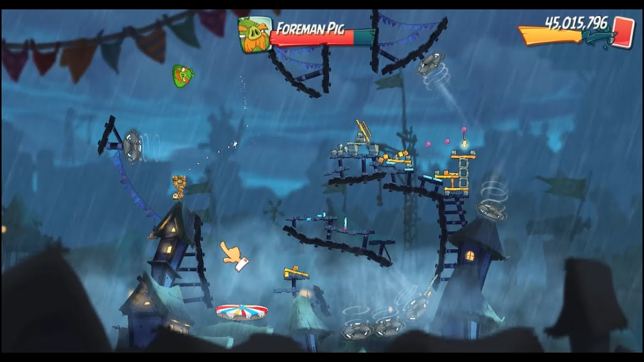 Angry Birds 2 PC (Windows 11) King Pig Panic (KPP) with Bubbles for extra Hal card (Oct 6, 2023)