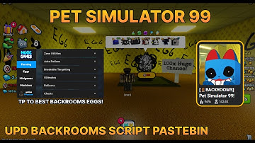 🔥 PET SIMULATOR 99 | 2024 UPDATE BACKROOMS AUTO FARM | HATCH EGG (EZ 100X CHANCE EGG) 🚪 🔥