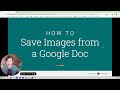 How to Save Images from a Google Doc