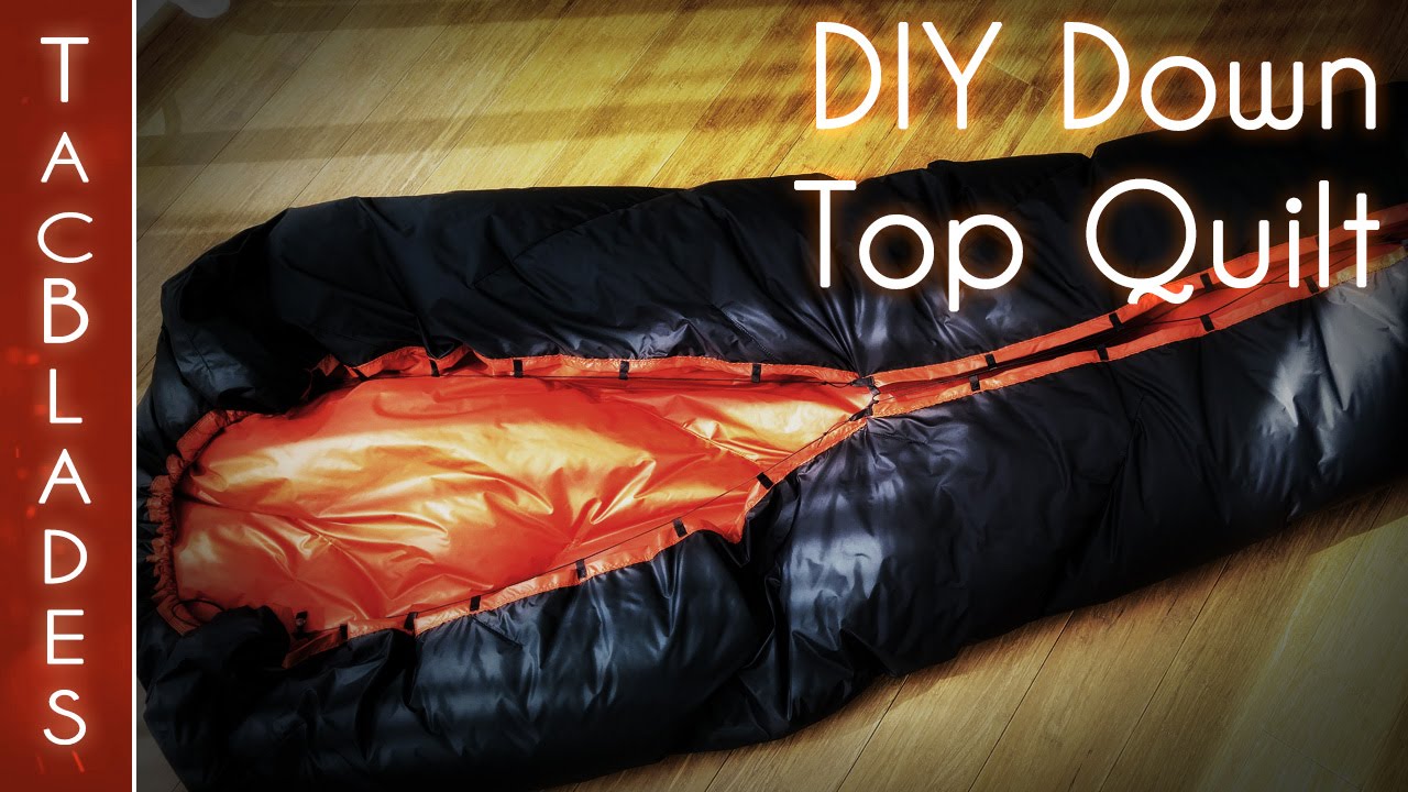 diy down quilt underquilt 700g 7 c 25oz 20 f youtube