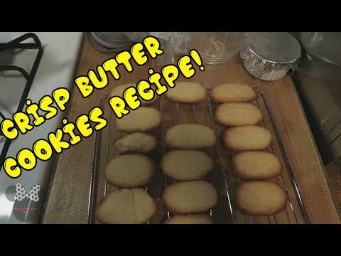 Crisp Butter Cookies Recipe!!