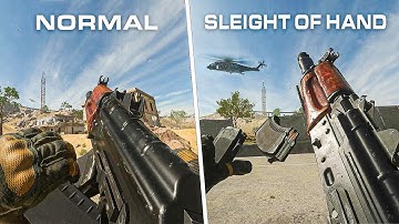 Modern Warfare 2 Weapons - Sleight of Hand vs Normal Reload Animations