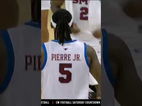PIERRE FOR THE WIN‼️😤 #smumustangs #collegebasketball #collegesports #basketball #sports