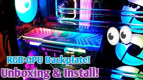 RGB GPU Backplate from V1 Tech! : Unboxing and Set Up!