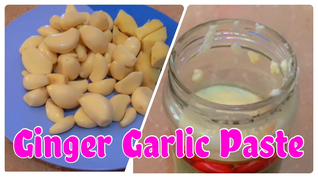 How to make Ginger Garlic paste how to store/preserve ginger garlic