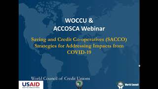 WOCCU & ACCOSCA Webinar: Saving and Credit Union Strategies for Addressing Impacts from COVID-19