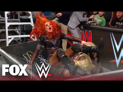 Becky Lynch vs. Nia Jax Last Woman Standing Match before WrestleMania 40 | WWE on FOX