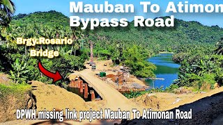 Mauban To Atimonan Bypass Road | DPWH Missing Link Project Mauban To Atimonan Eco Tourism Road