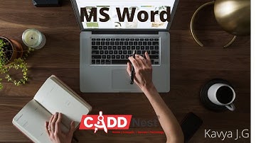 CADD Nest | Microsoft word Part 30 | CADD nest computer center Basvanagudi, Bangalore.