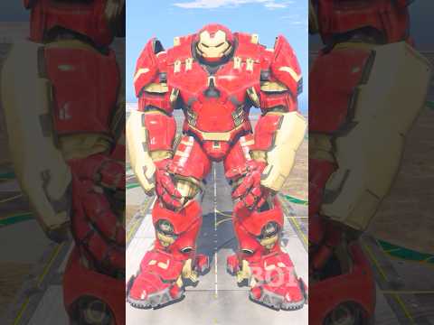 IRONMAN + HULK = NEXT LEVEL HULKBUSTER 🔥 #shorts #gta5 #spiderman