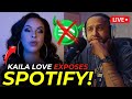 Kaila love exposes spotify ghost artists ai investments  solution kailaloveai