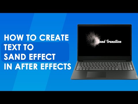 How to create sand text effect in After Effects | Tutorial
