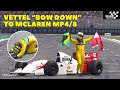 Amazing Scene! Sebastian Vettel Bowing Down to Ayrton Senna