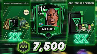 7500 FIFA POINTS DEĞERİNDE PAKET AÇILIMI  SINIRLI TEKLİFİ VE DESTE PAKETİNİ AÇTIM  FIFA MOBILE