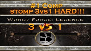 WorldForge: Legends - Gameplay #1 /w Shara, TQ, Comp stomp 3vs1 HARD!!!