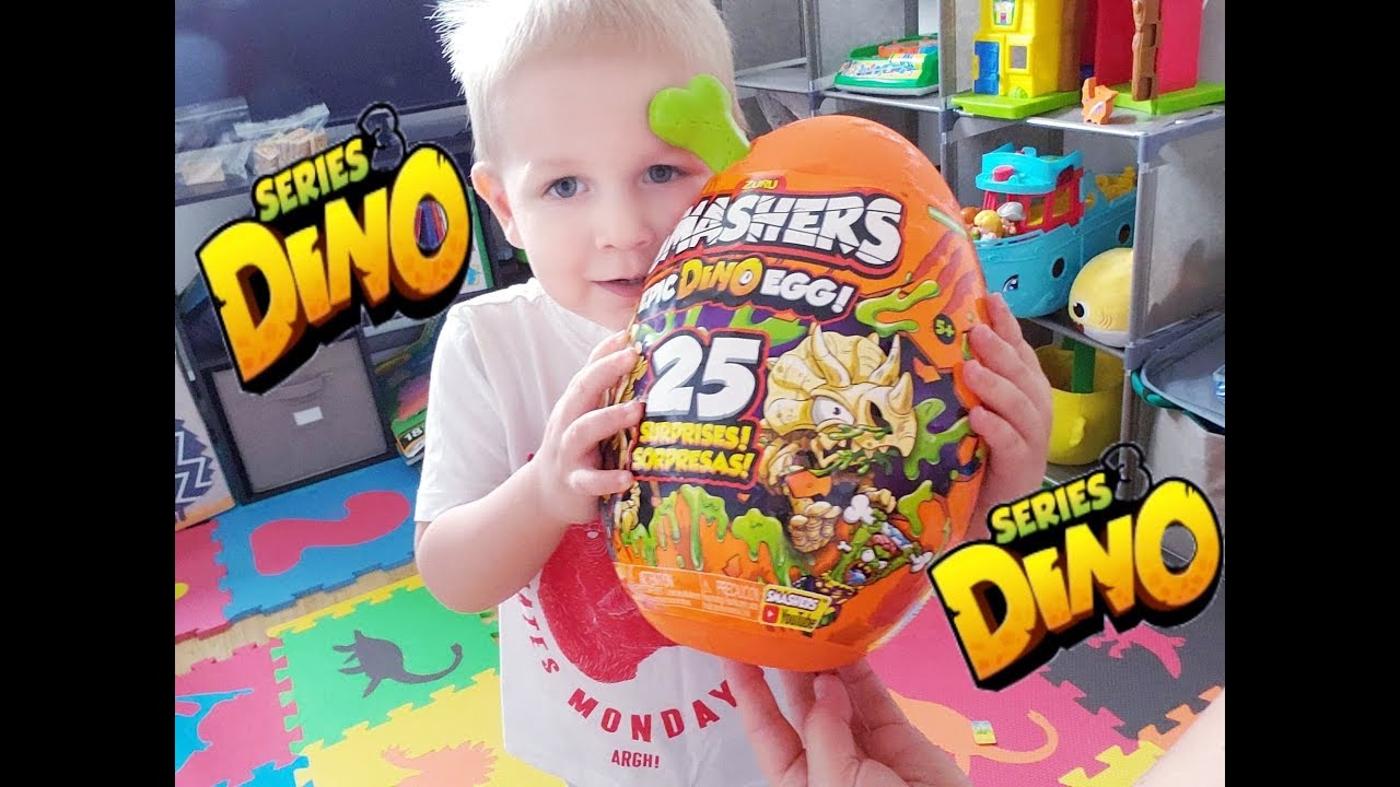 SMASHERS Series 3 Epic Dino Egg Over 25 Surprises! ZURU