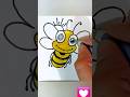 how to draw honeybee😍#shorts #viral #subscribe #artwork #youtubeshorts