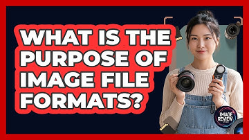 What Is The Purpose Of Image File Formats?