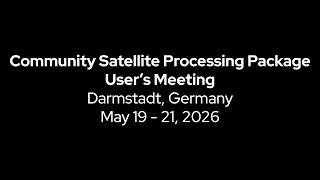 CSPP Users' Group Meeting 20 May 2026 Morning Presentations 2.1 - 2.7