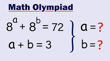 Math Olympiad | A Beautiful Exponential Problem | Solve for a & b