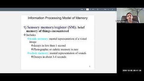 Psychology 101 Chapter 8 (Memory) Lecture
