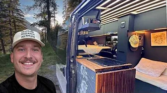 SOLO Vanlife in Montana Wilderness | Cooking Fresh Trout