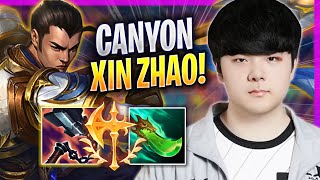 CANYON TESTING XIN ZHAO IN KOREA SOLOQ! - GEN Canyon Plays Xin Zhao JUNGLE vs Kindred! | Season 2023