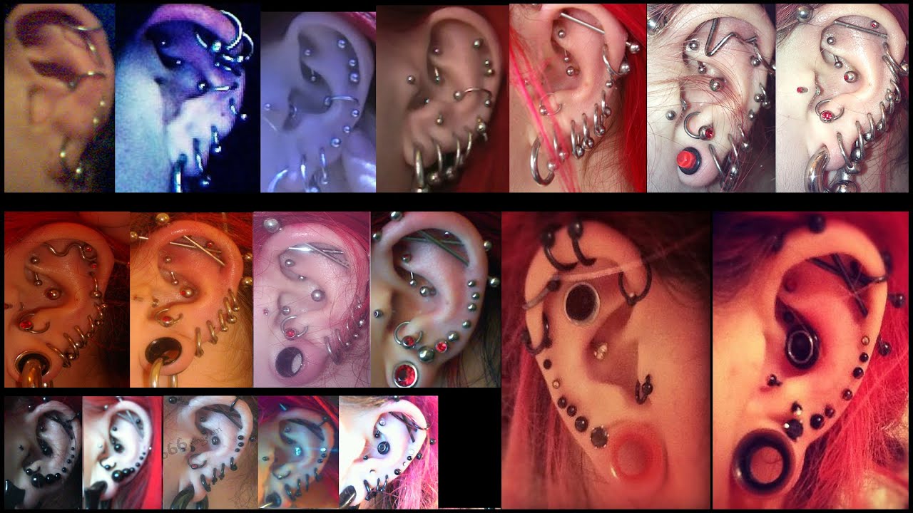 Fragment Of A With Piercing 34 Ear Piercings Timeline