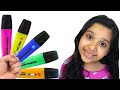 شفا والأقلام السحرية Preschool Toddler Learn Color 
