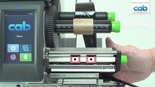 cab SQUIX MT tutorial: Loading ribbon / Transferfolie einlegen